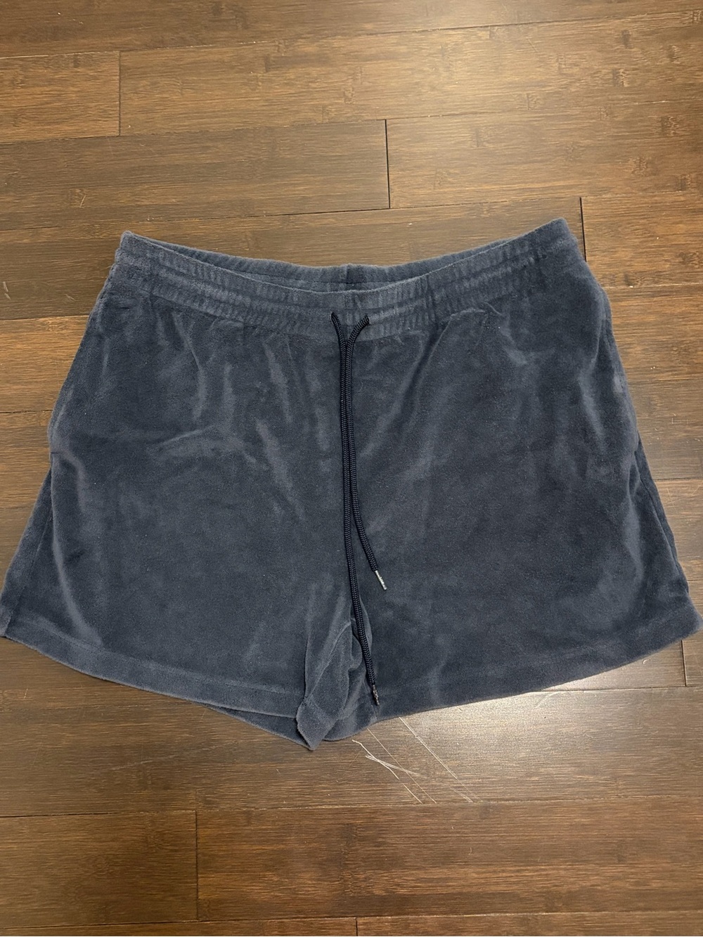 TNA Aritzia Towel Terry Lounge Shorts Dark Gray